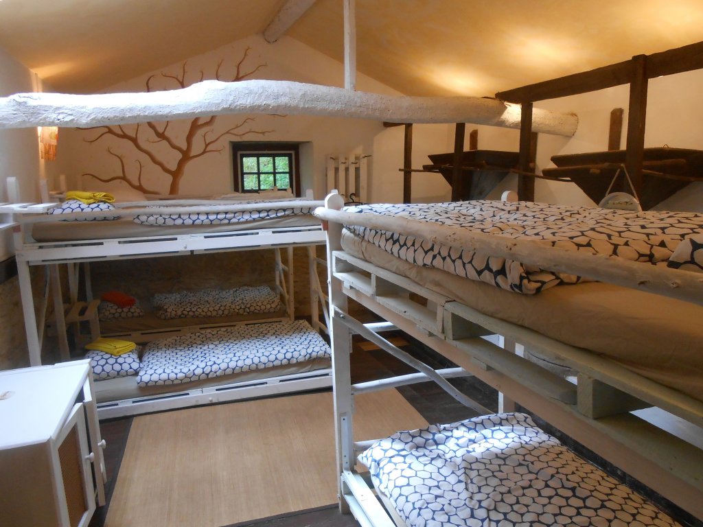 Кровать в общем номере Watermill Moinho Garcia