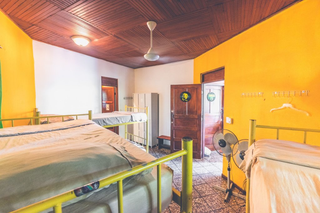 Кровать в общем номере Pura Vida Hostel