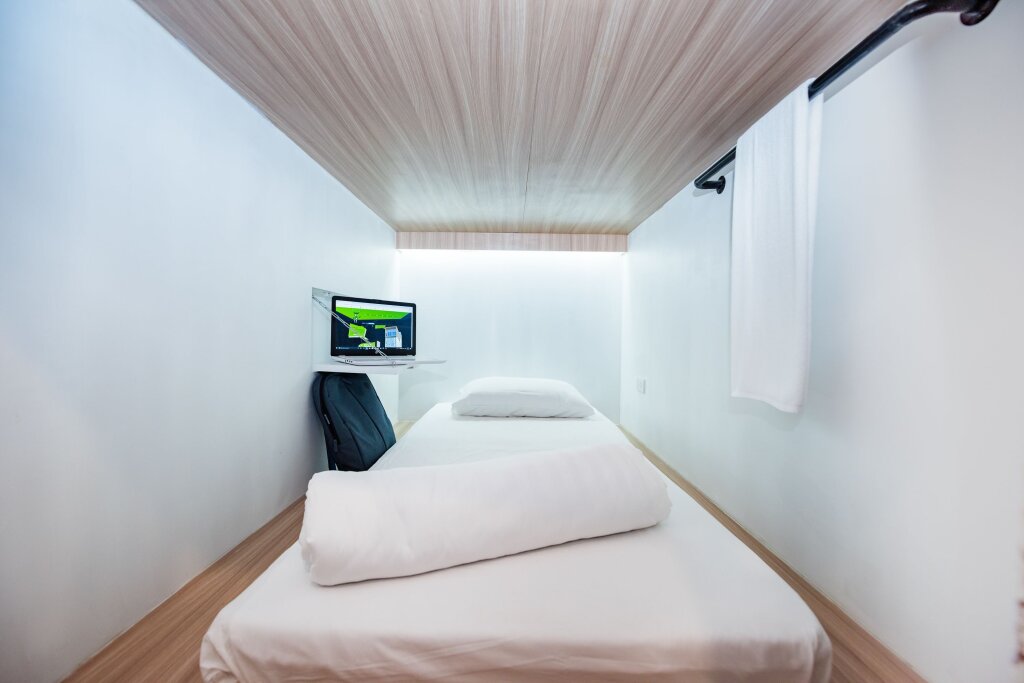 Кровать в общем номере Eco Hostel