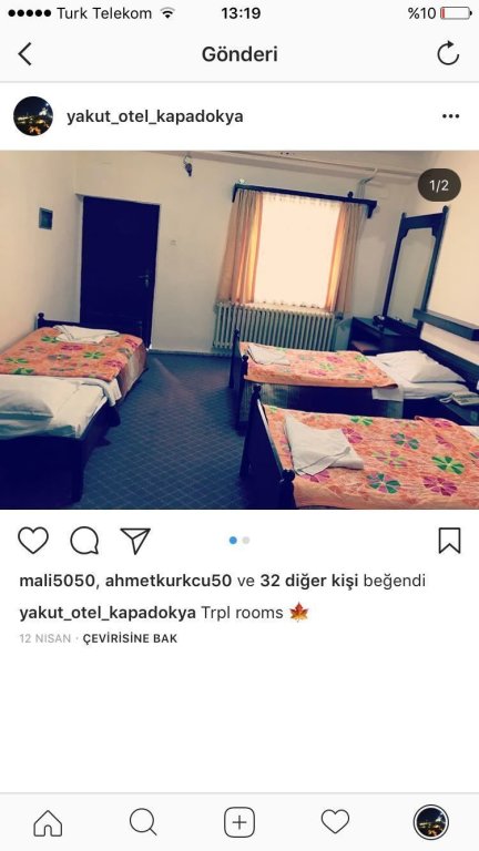 Standard triple chambre Yakut Hotel Cappadocia