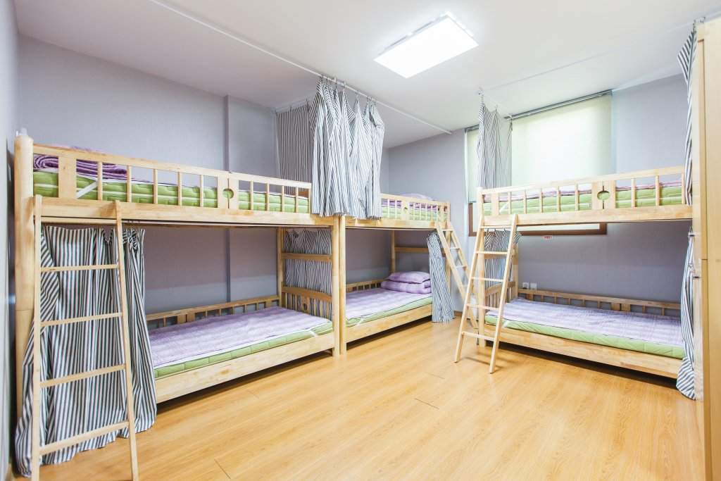 Cama en dormitorio compartido (dormitorio compartido femenino) Jeju Miso Guesthouse