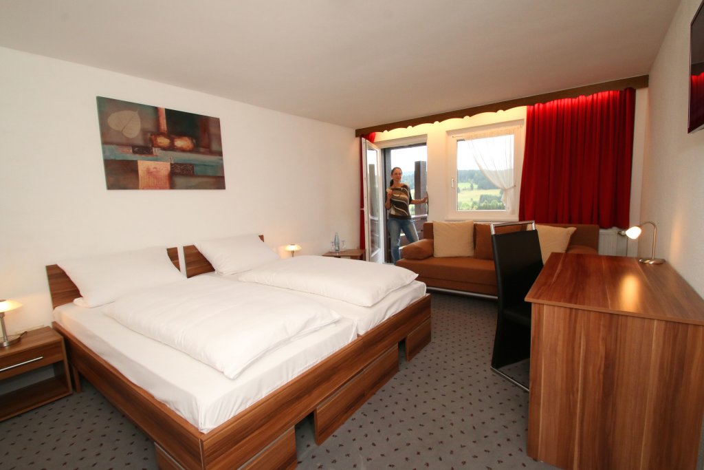 Camera doppia Superior con balcone e con vista sulle montagne Hotel Landgasthof Adler