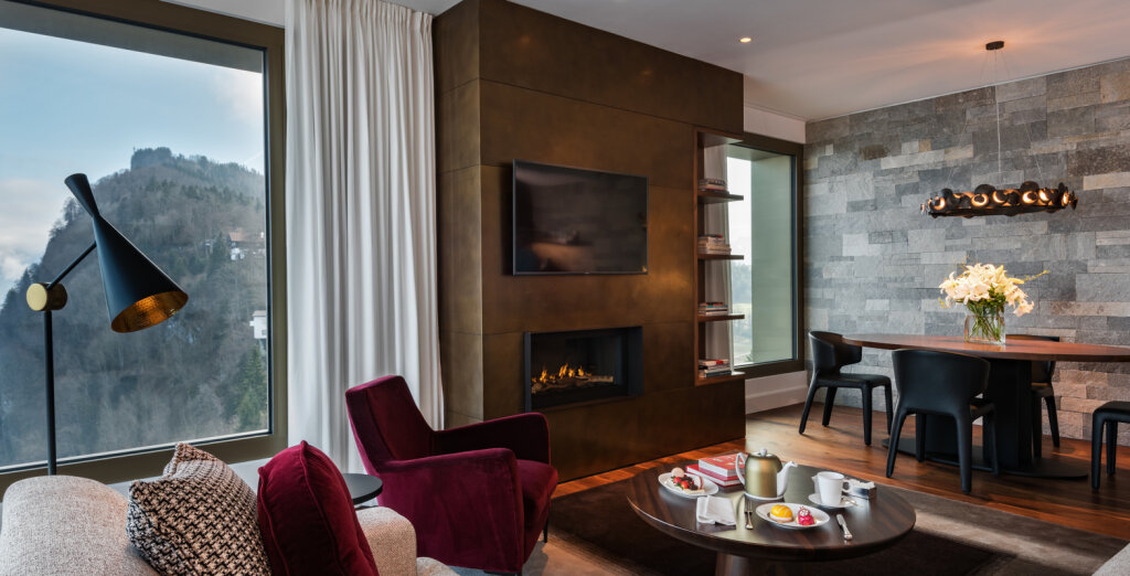 Двухместный люкс Contemporary Premium с видом на озеро Bürgenstock Hotel & Alpine Spa
