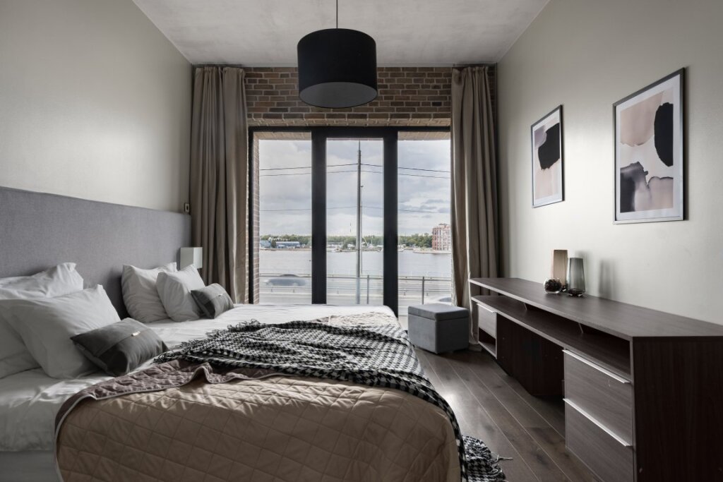 Suite 1 Schlafzimmer mit Flussblick Sv Loft Apartment Apartments