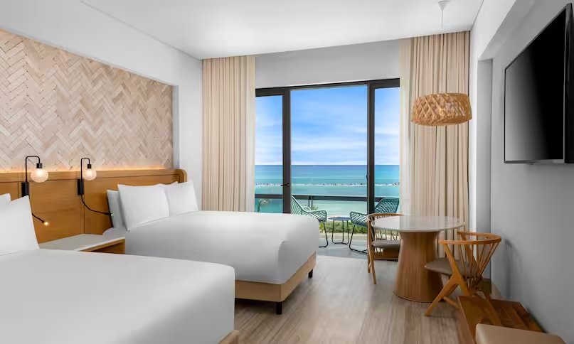 Четырёхместный номер с видом на океан Hilton Tulum Riviera Maya All-Inclusive Resort