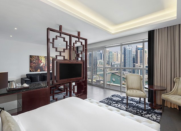 Двухместный люкс Grand с балконом Wyndham Dubai Marina