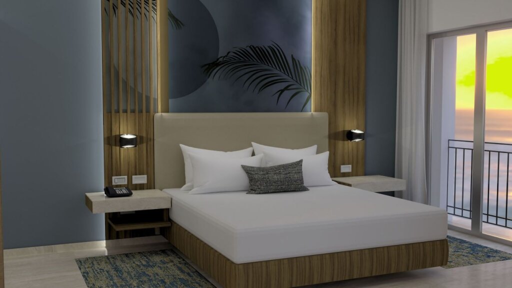 Двухместный люкс Caribbean oceanfront Marriott Cancun, An All-Inclusive Resort