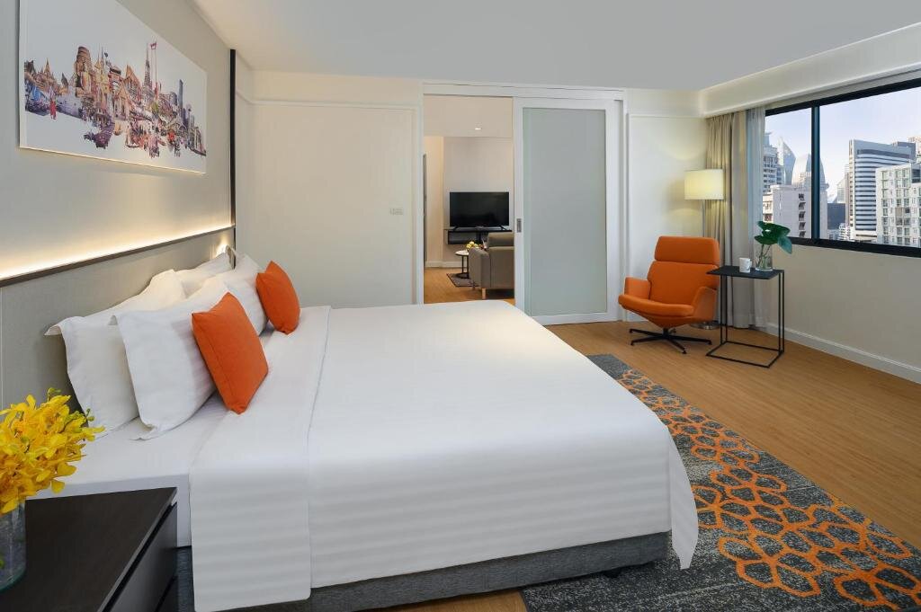 1 Bedroom Premier Double Suite with balcony PARKROYAL Suites Bangkok - SHA Plus Certified