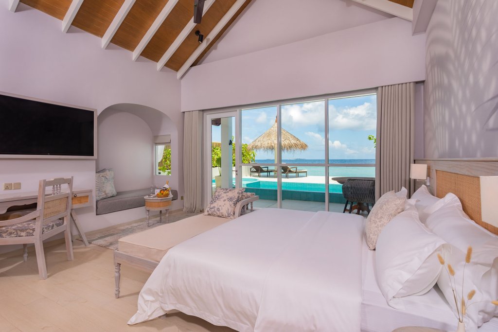 Beach Villa 2 chambres Vue soleil levant Malahini Kuda Bandos Resort
