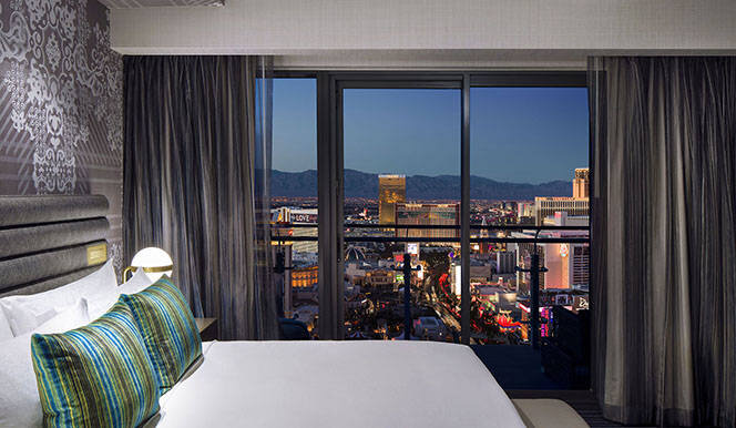 Четырёхместная студия Terrace с видом на фонтан The Cosmopolitan of Las Vegas
