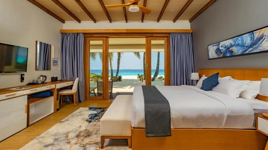 Двухместная вилла Beach Курортный Отель Fiyavalhu Resort Maldives