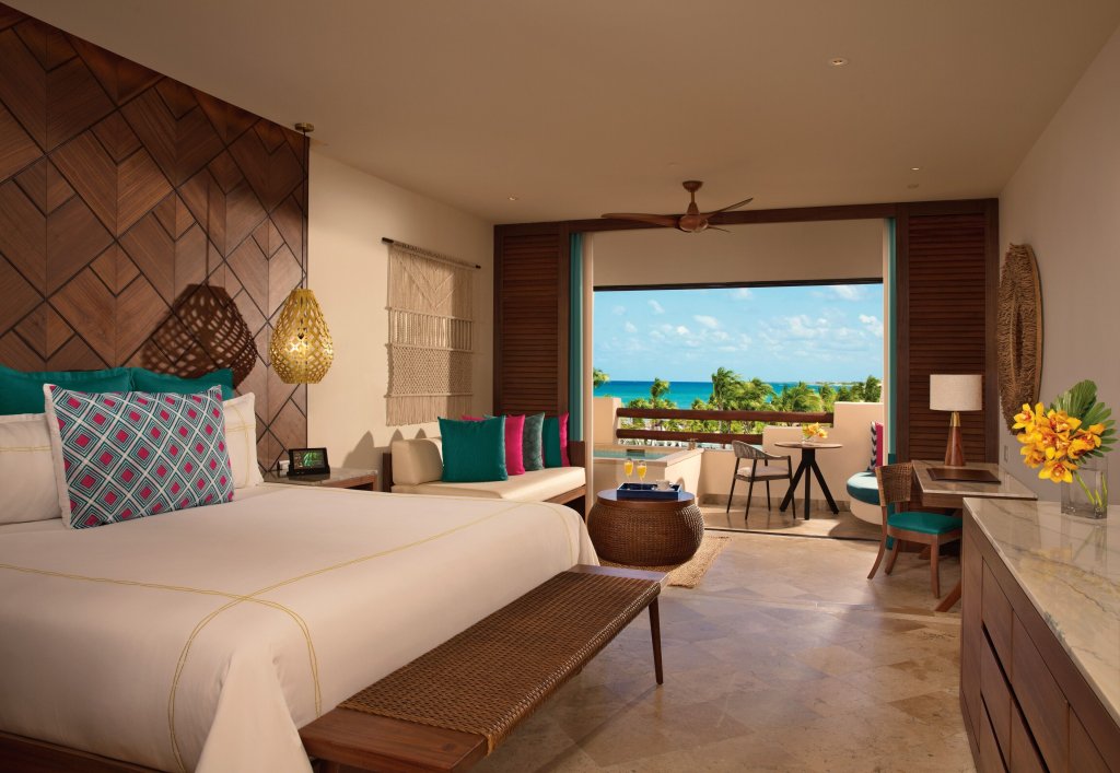 Двухместный полулюкс Preferred Club oceanfront Secrets Maroma Beach Riviera Cancun