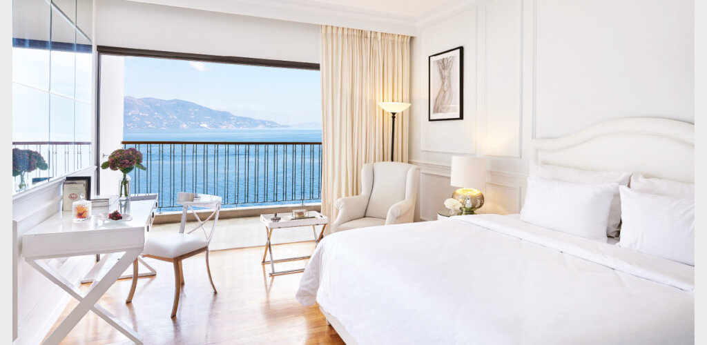 Panoramic Doppel guestroom mit Meerblick Corfu Imperial, Grecotel Beach Luxe Resort