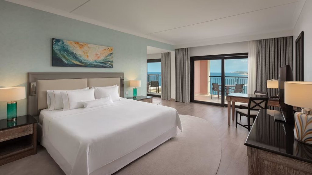 1 Bedroom Double Junior Suite with balcony and with sea view The Westin Dragonara Resort, Malta