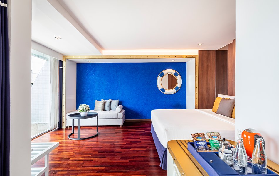 Двухместный полулюкс Sea View A-One The Royal Cruise Hotel Pattaya - SHA Extra Plus