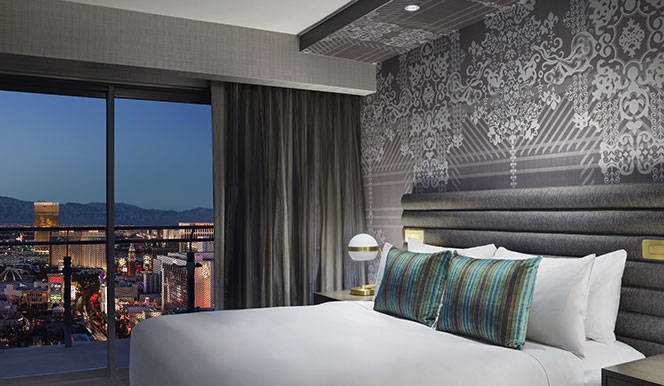 Двухместный люкс Terrace c 1 комнатой с видом на фонтан The Cosmopolitan of Las Vegas