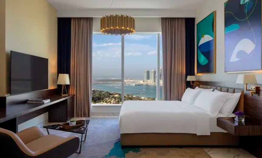 Двухместная Sea view студия Avani Plus Palm View Dubai Hotel & Suites