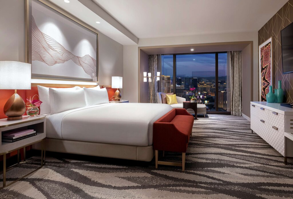 Двухместный люкс с 2 комнатами с красивым видом из окна Las Vegas Hilton At Resorts World