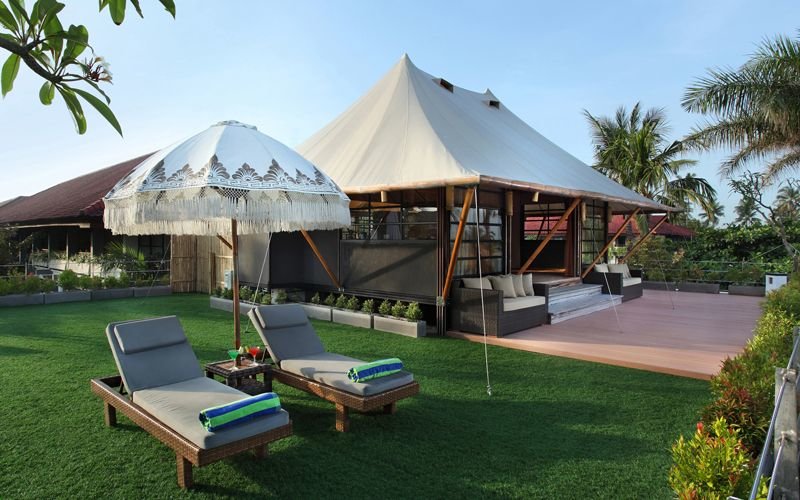 Luxury Ocean View Double Tent Villa Bali Dynasty Resort