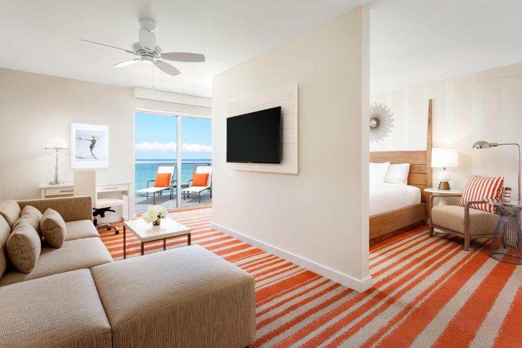 Junior suite con balcone e vista oceano Hilton Cabana Miami Beach