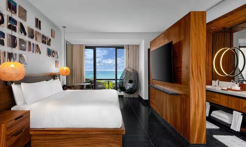 Двухместный люкс с балконом и с видом на океан Conrad Tulum Riviera Maya