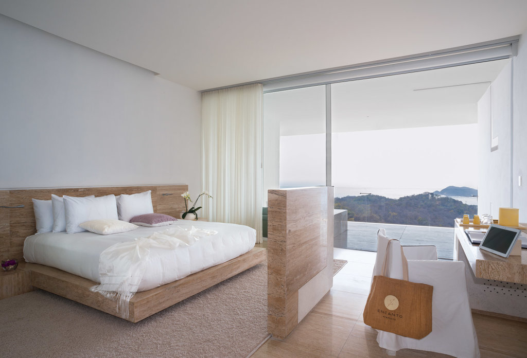 Двухместный люкс с балконом и с видом на океан Encanto Acapulco