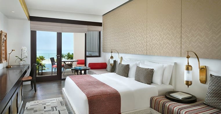 Deluxe Double room with sea view Al Baleed Resort Salalah by Anantara