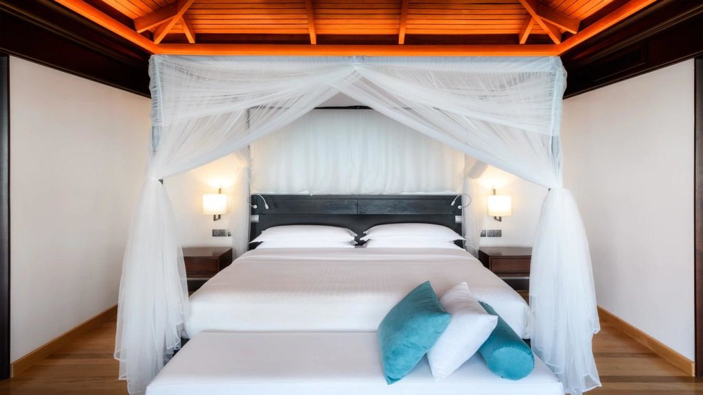 2 Bedrooms Water Quadruple Suite with ocean view Sheraton Maldives Full Moon Resort & Spa with Free Transfers