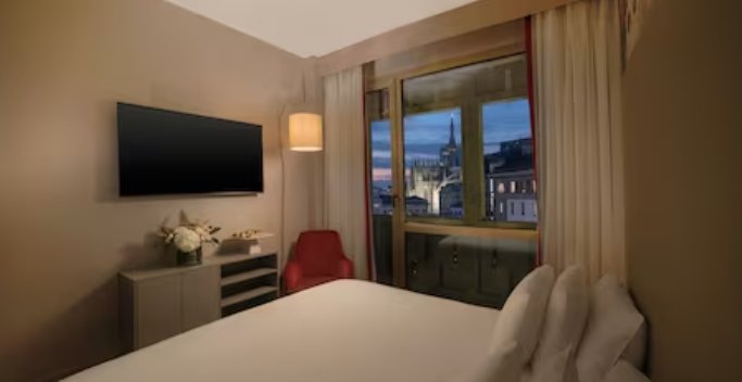 Двухместный люкс с красивым видом из окна NH Collection Milano President