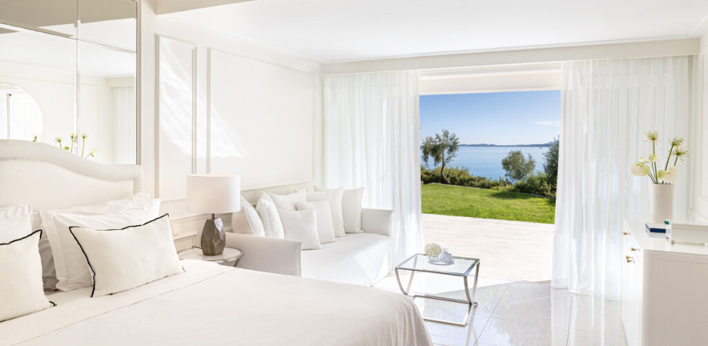 Doppel Junior-Suite mit Wasserblick Corfu Imperial, Grecotel Beach Luxe Resort