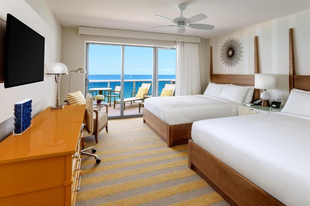Camera Accessible vista oceano Hilton Cabana Miami Beach